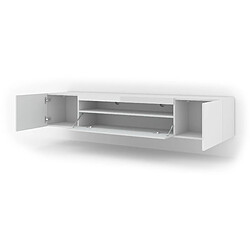 Furnlux Table de Télévision Aura Blanc