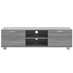 Acheter vidaXL Meuble TV - 140 cm - Sonoma gris - Bois d'ingénierie
