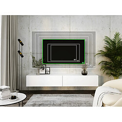 Acheter 3xeliving Meuble TV suspendu - Blanc mat