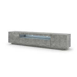 FURNLUX Table TV LED 200 cm gris