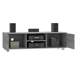 Avis vidaXL Meuble TV - 140 cm - Sonoma gris - Bois d'ingénierie
