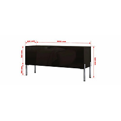 Avis 3xeliving Meuble TV - Noir mat