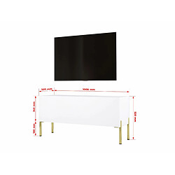 Avis 3xeliving Meuble TV - Blanc mat