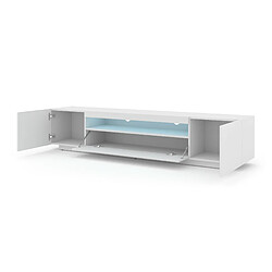 FURNLUX AURA LED - Table de télévision - Blanc