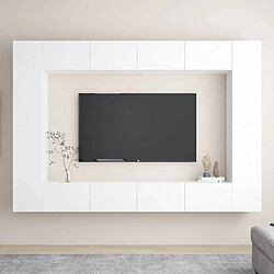 VidaXL Ensemble TV 8 pièces