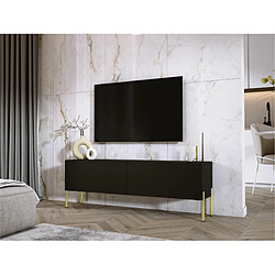 3xeliving Meuble TV - Noir mat