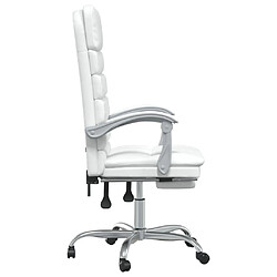 Acheter vidaXL Fauteuil de bureau inclinable - Blanc