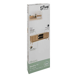 Avis Five Simply Smart Meuble TV Liam 2 portes et 2 niches - Marron