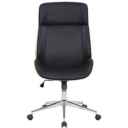 Decoshop26 Fauteuil de bureau - Noir