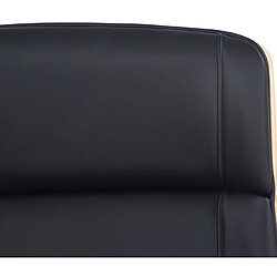 Decoshop26 Fauteuil de bureau - Noir pas cher