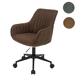 Mendler Fauteuil de bureau pivotant - Marron