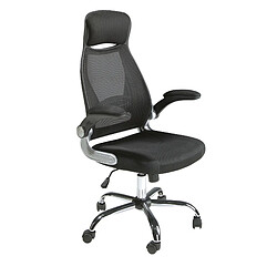 Angel Cerda Fauteuil de bureau pivotante en tissu noir
