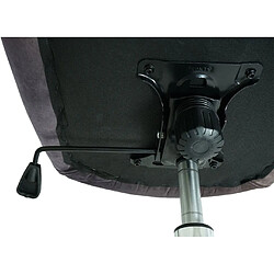 Decoshop26 Chaise de bureau pivotante - Gris foncé pas cher