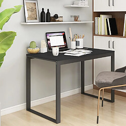 VIDAXL Bureau Noir 110 cm