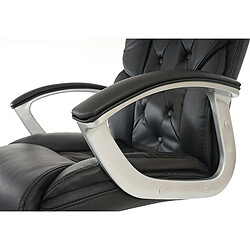 Decoshop26 Fauteuil de bureau XXL - Noir