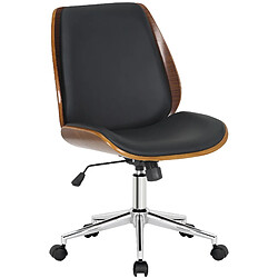 Decoshop26 fauteuil de bureau pivotant - Noir