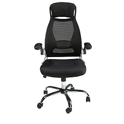 Angel Cerda Fauteuil de bureau pivotante en tissu noir