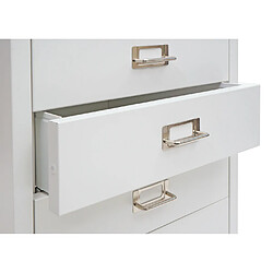 Mendler Caisson de bureau à roulettes - Blanc