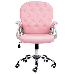 Beliani Chaise de Bureau Princess - Rose pas cher
