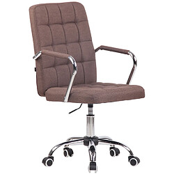 Decoshop26 Fauteuil de bureau - Marron