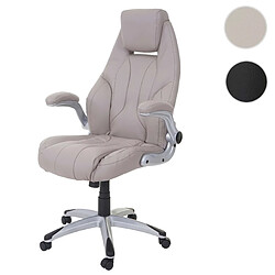 Mendler Fauteuil de bureau relax - Taupe