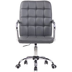 Decoshop26 Fauteuil de bureau pivotant - Gris