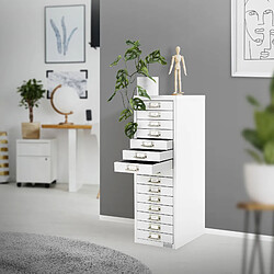 ML-Design ML design Armoire à dossiers - Blanc pas cher