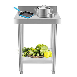 Bcelec Table de cuisine inox - Argent