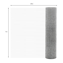 ECD Germany Grillage mailles 25x25mm 25m pas cher