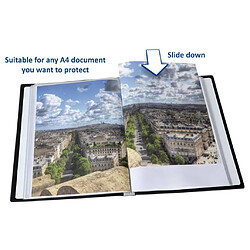 Avis rillstab Dossier de présentation A4 50 pochettes - Noir