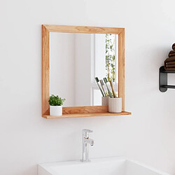 vidaXL Miroir Bois de Noyer
