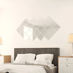 Avis VidaXL Carreaux de miroir carrés - 24 pièces