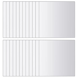 Acheter VidaXL Carreaux de miroir carrés - 24 pièces