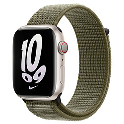 Apple Nike Sport Loop Band pour Apple Watch - Sequoia/Pure Platinum