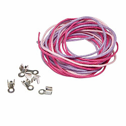 Paris Prix Lacets Arrêtoirs Coton Rose