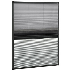 vidaXL Moustiquaire Plissée+Auvent Aluminium 80x100 cm