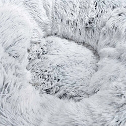 Paris Prix Fluffy - Coussin blanc chiné 75 cm