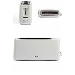 Livoo grille-pain large fente - Blanc