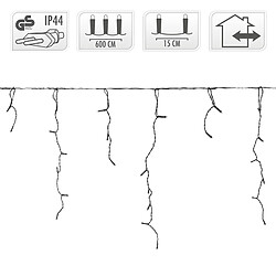 Ecd Germany Ecd_germany Rideau lumineux LED - Noir pas cher
