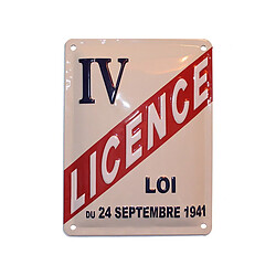Les Collections Retro Plaque décorative Licence IV