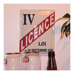 Les Collections Retro Plaque décorative Licence IV