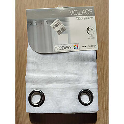 Today Voilage Plume - 135x240 cm - Blanc