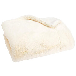 AMADEUS Plaid Luxe Crème 130x170 Plaid luxe - Polyester - Couleur crème - Dimensions 130 x 170 cm