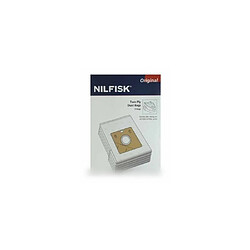 Nilfisk Sachet de sacs (x5) + pré-filtre Sacs d'aspirateur avec pré-filtre - Paquet de 5 - Modèles compatibles: 30050002, etc