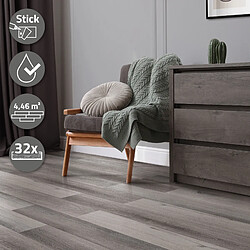 ML-Design Sol vinyle adhésif 4,6 m² - Bois de pin