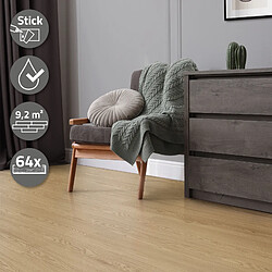 ML-Design Sol vinyle adhésif 8,92 m² - Chêne naturel