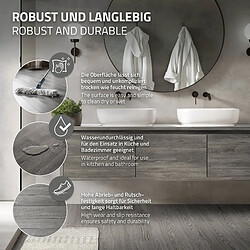 ML-Design Revêtement de sol vinyle adhésif - Chêne gris pas cher