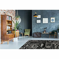 Paris Prix Tapis Imprimé Vintage - Gris Noir 120 x 170 cm