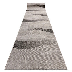 RUGSX TAPIS DE COULOIR SIZAL FLOORLUX Modèle 20212 Argentin Noir 120x160