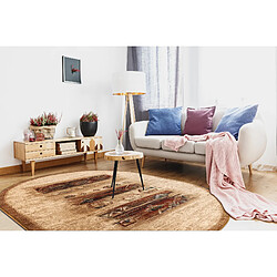 RUGSX OMEGA Tapis en laine ovale pas cher